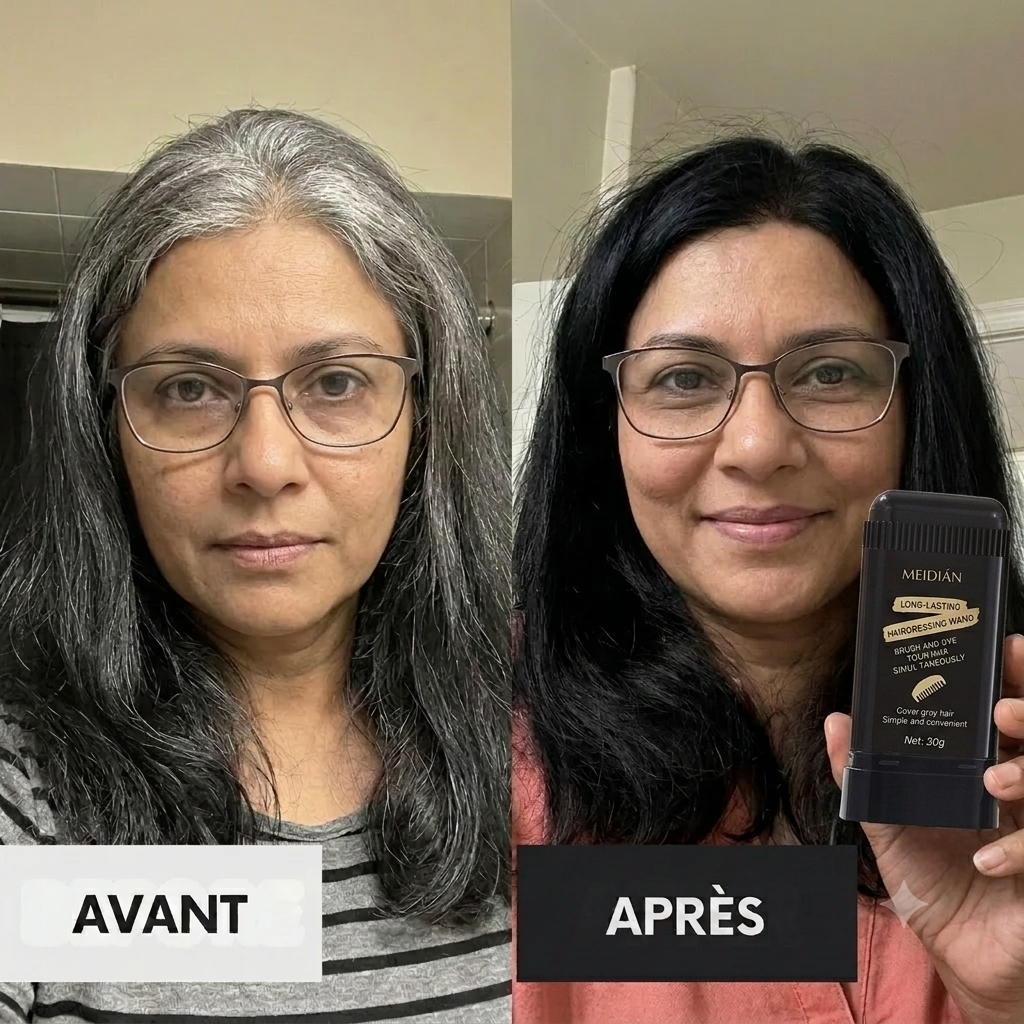 𝟏 Acheté = 𝟏 Offert - Karité Noir | Le Stylo Coloration Express Anti-Cheveux Gris