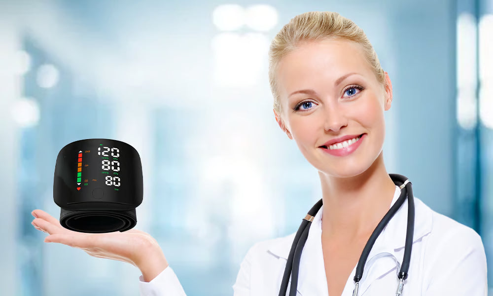🩺 Tensiomètre de Poignet Rechargeable – Suivi Facile de votre Tension-BF