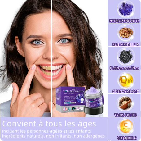 Dentarex™| Soin blanchissant qui restaure l’éclat naturel de vos dents