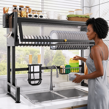 Égouttoir Vaisselle Pro — Structure Inox Réglable, Montage Au-Dessus de l'Évier