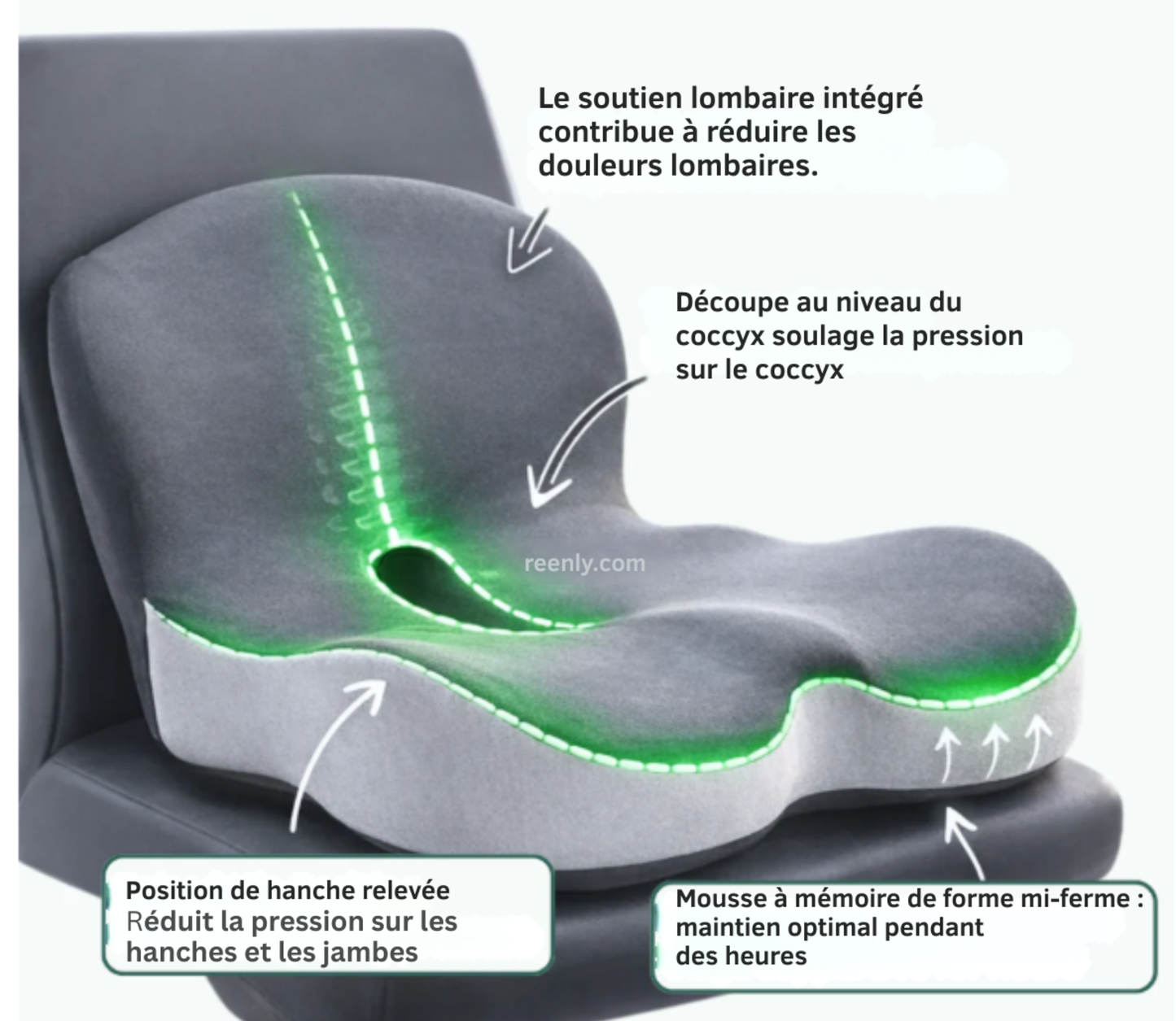 Comfortia™ - Coussin Orthopédique Anti-Douleur