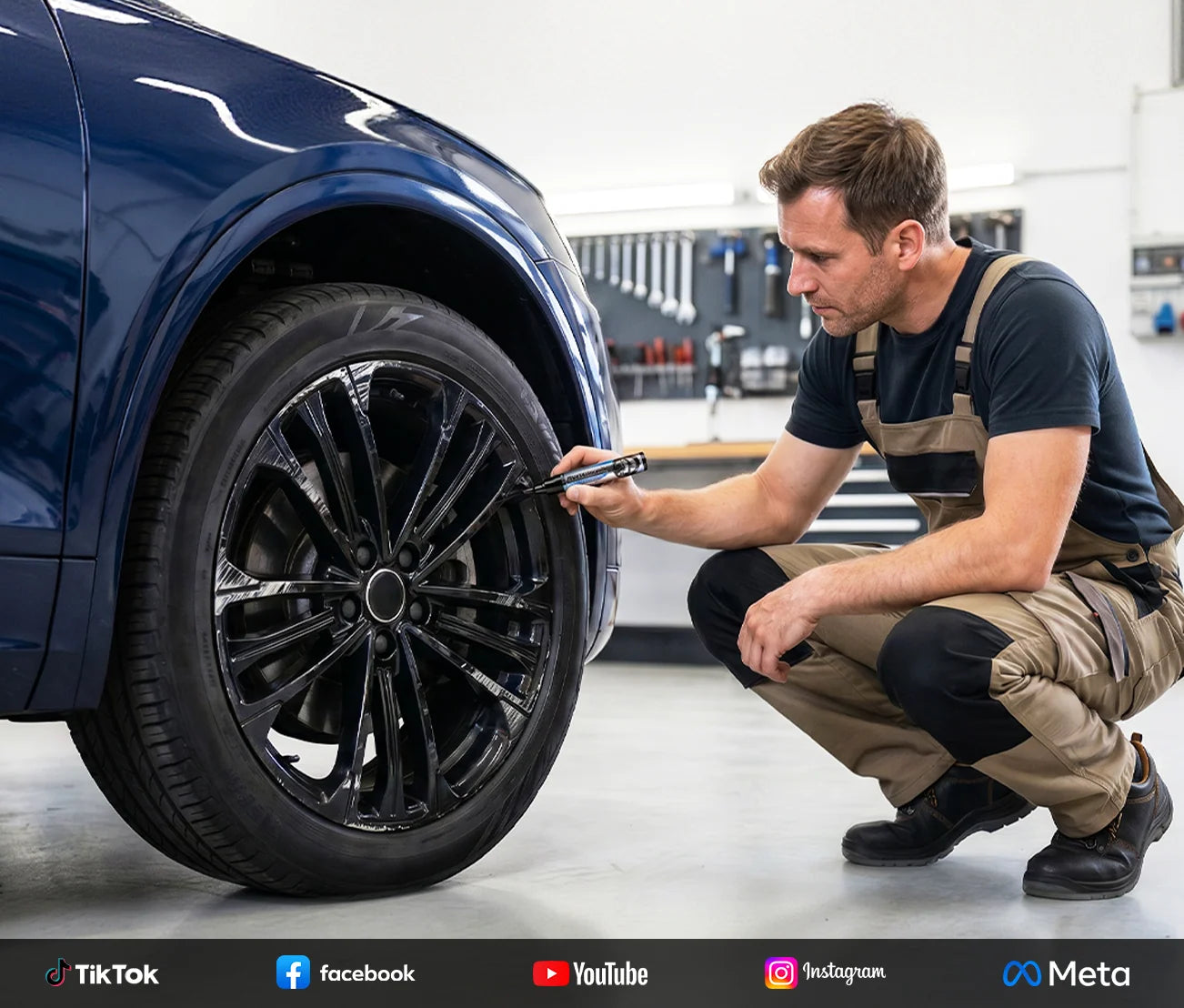 🚗 Stylo réparateur de rayures magique pour voiture – Répare les rayures sur les jantes en quelques minutes