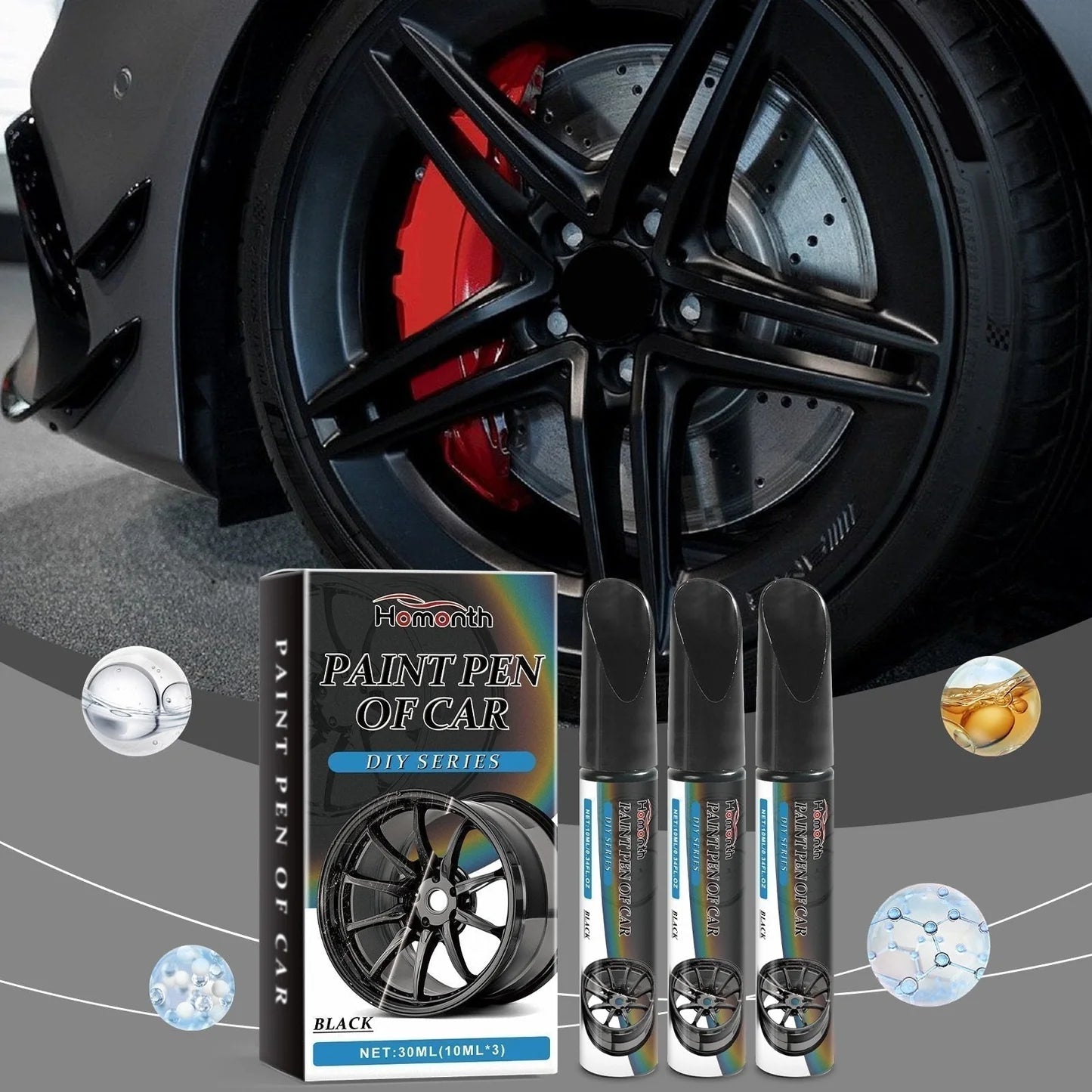 🚗 Stylo réparateur de rayures magique pour voiture – Répare les rayures sur les jantes en quelques minutes