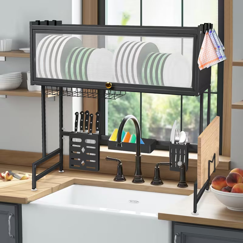 Égouttoir Vaisselle Pro — Structure Inox Réglable, Montage Au-Dessus de l'Évier